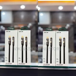 Green Lion 2-in-2 Braided Fast Charging Cable