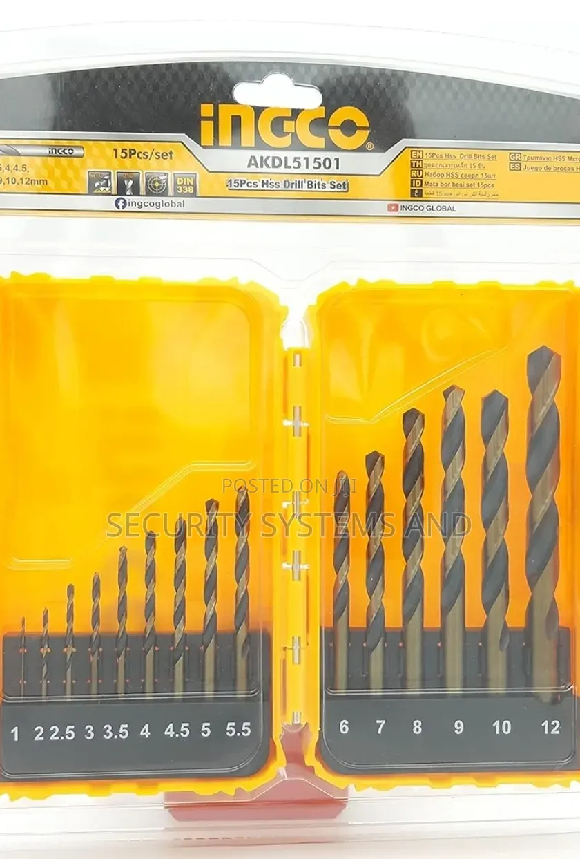 15pcs HSS Metal Drill Bits Set, Akdl51501 For Metal