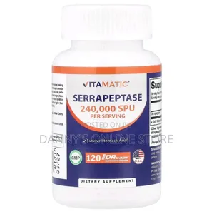 Serrapeptase, 120 Drcaps, Hypromellose Capsules, 240,000 Spu,