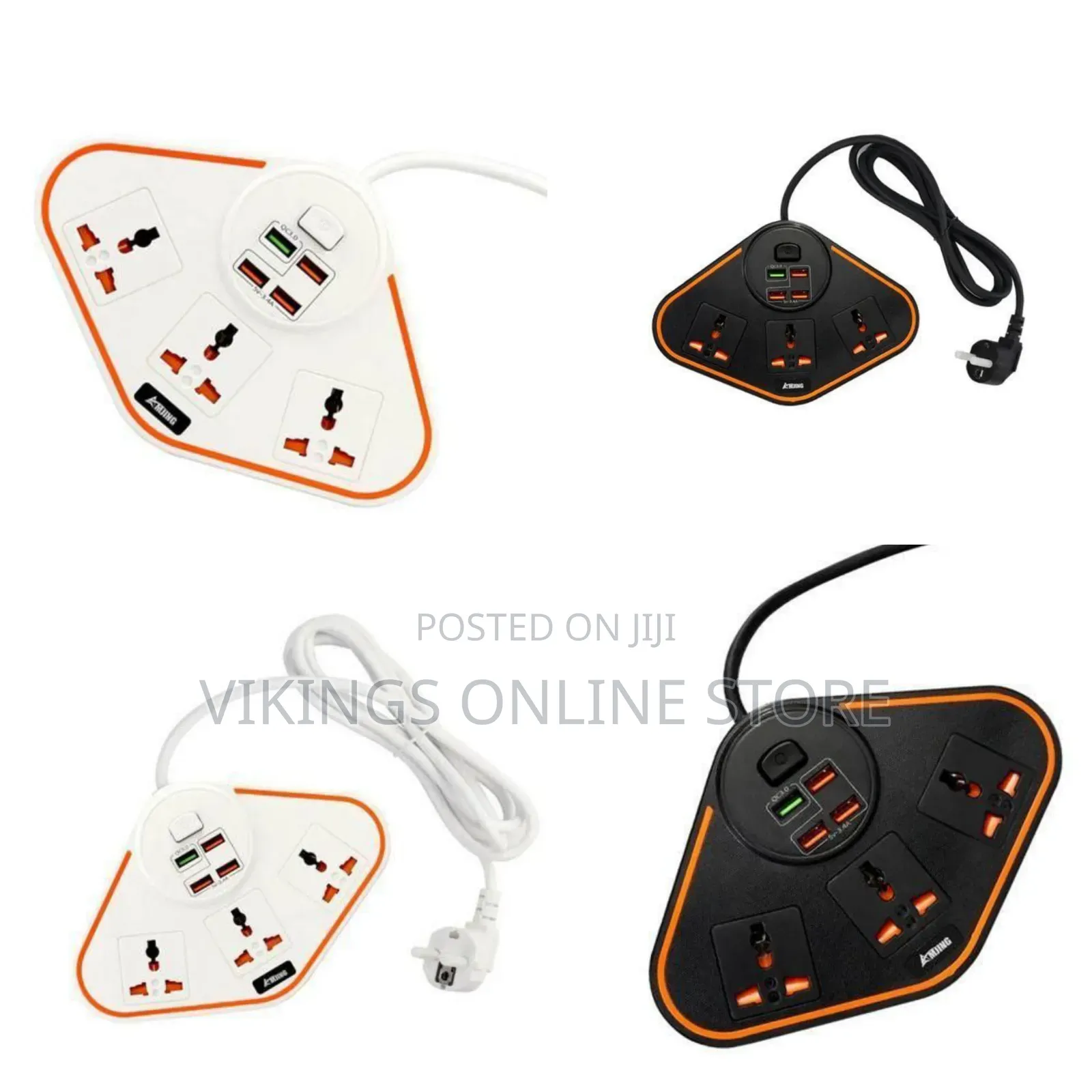 Winningstar Multi-Functional Power Strip With Usb Ports - Multicolor