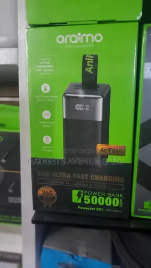 Oraimo Powerjet 501, a High-Capacity Power Bank.