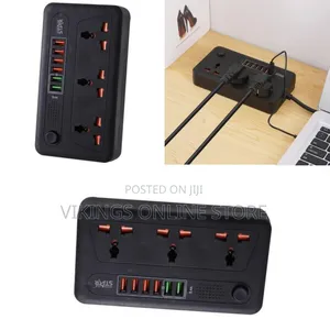 Winningstar Versatile Multi-Socket Power Strip With Integrated Usb