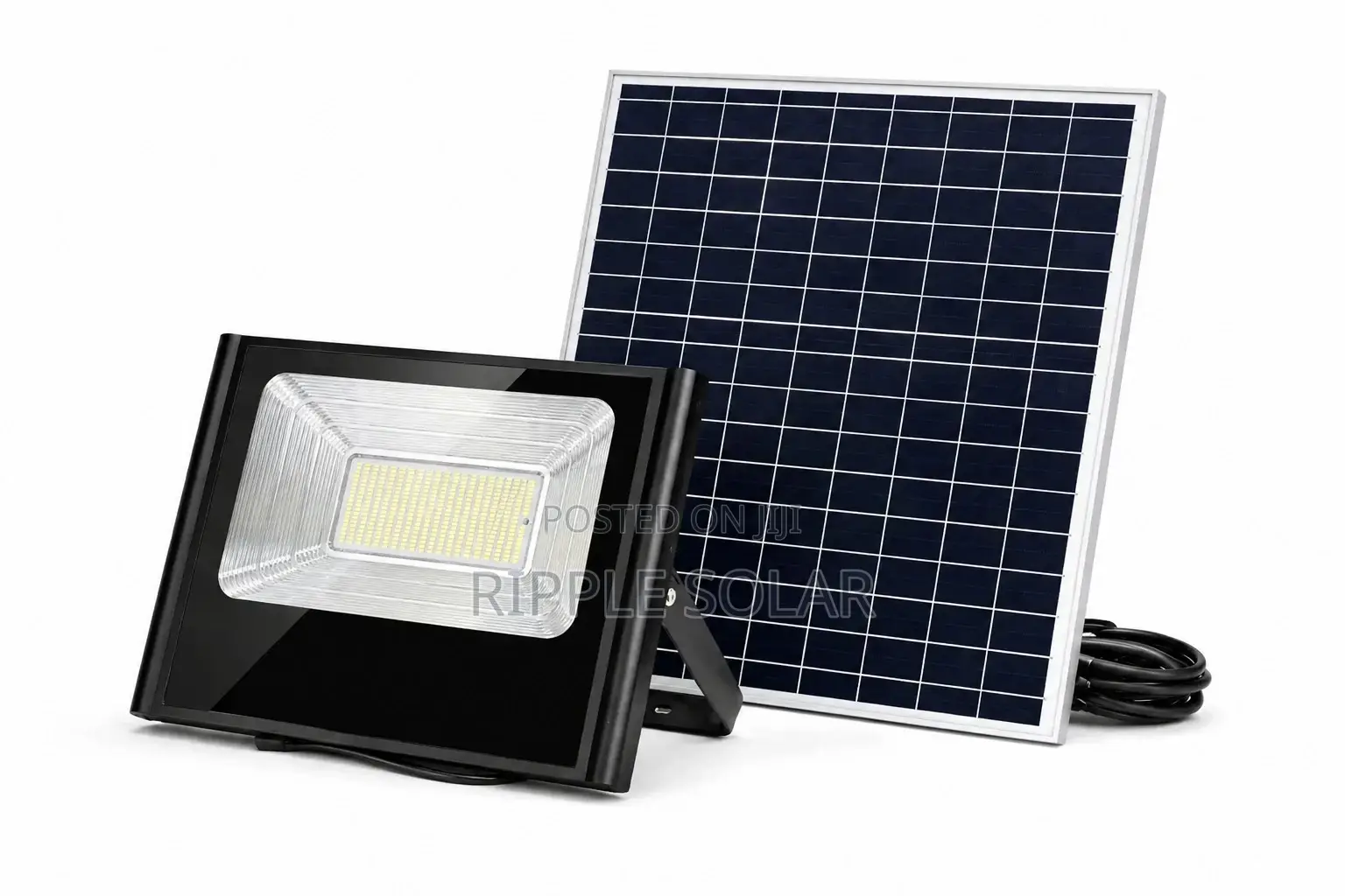 200w Solar Flood Security Light With Panel Remote Control Outdoor