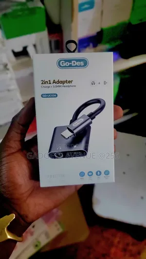 Go-Des 2-in-1 Lightning to 3.5mm Adapter, Designed for Apple Devices