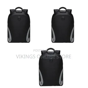 Laptop Backpack With Security Lock - Black