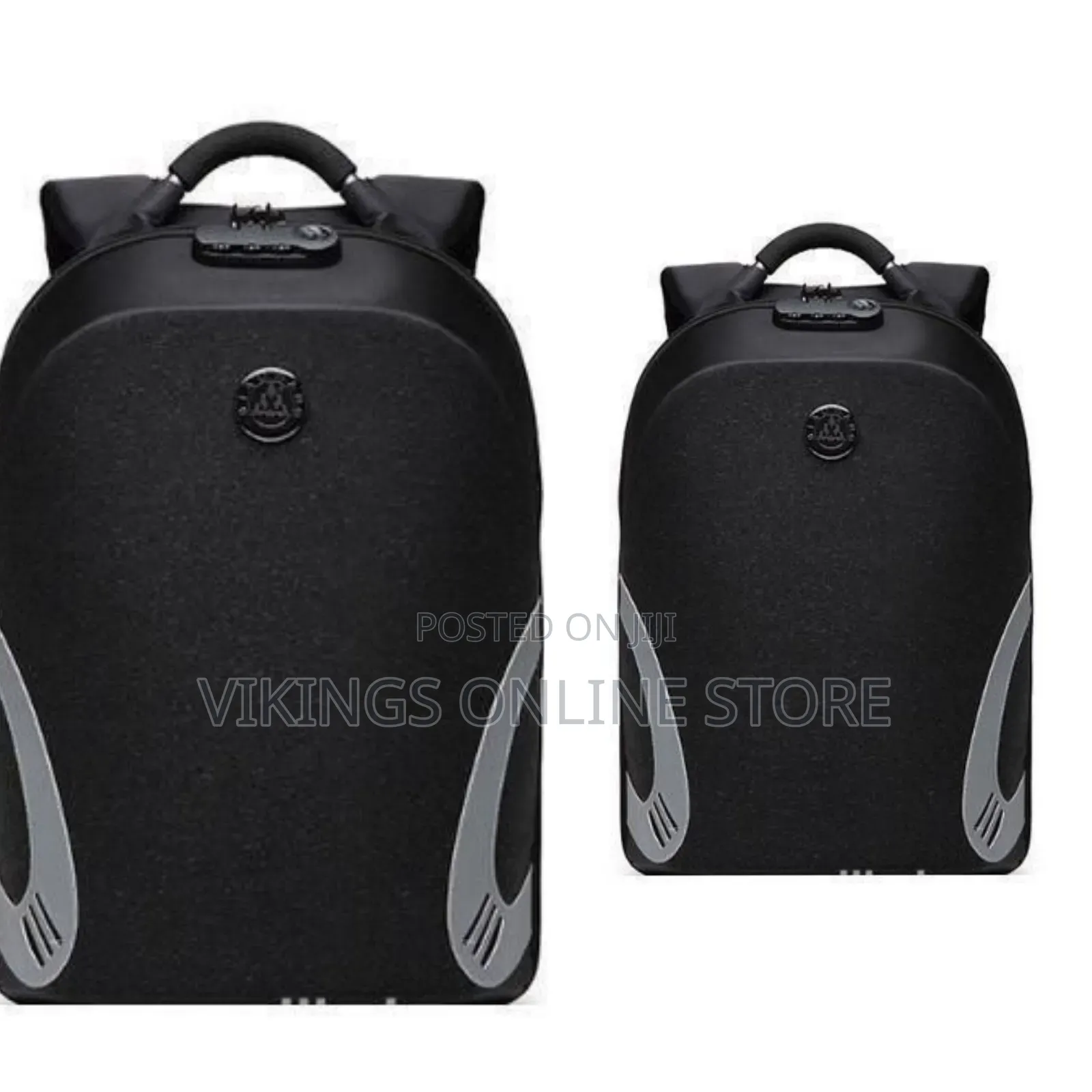 Laptop Backpack With Security Lock - Black