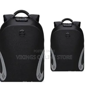 Laptop Backpack With Security Lock - Black