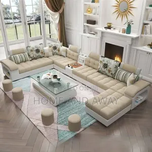 Sofas/10 Seaters Dual Colour Sectional U Sofa Sets Any Colour/Material