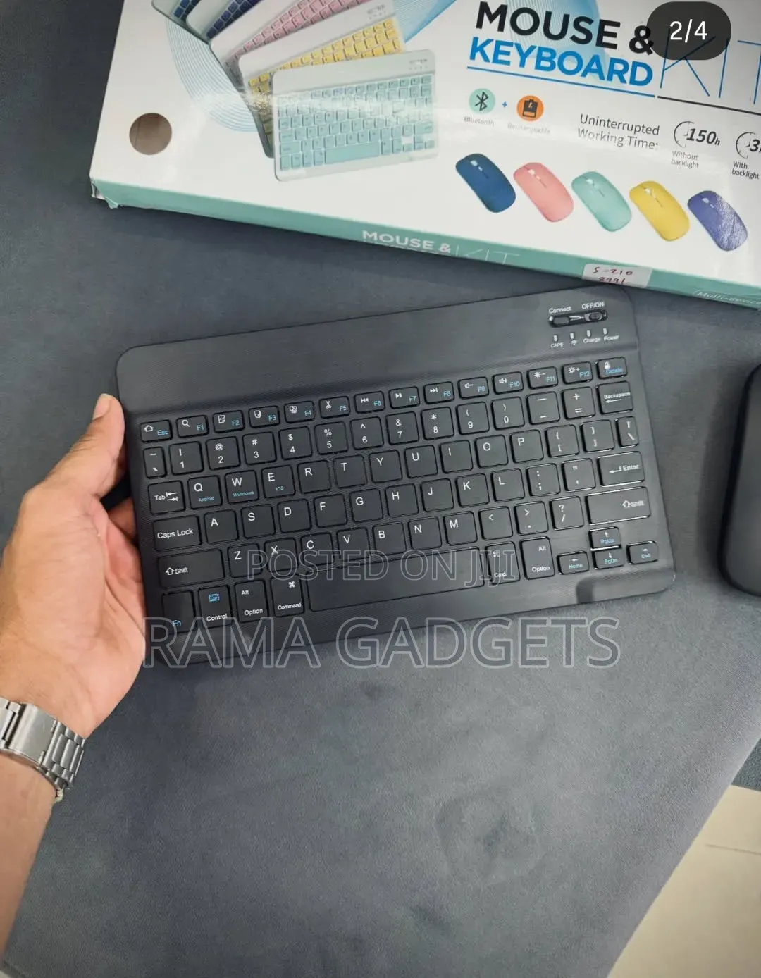 Rechargeable Wireless Bluetooth Keyboard and Mouse Combo Set