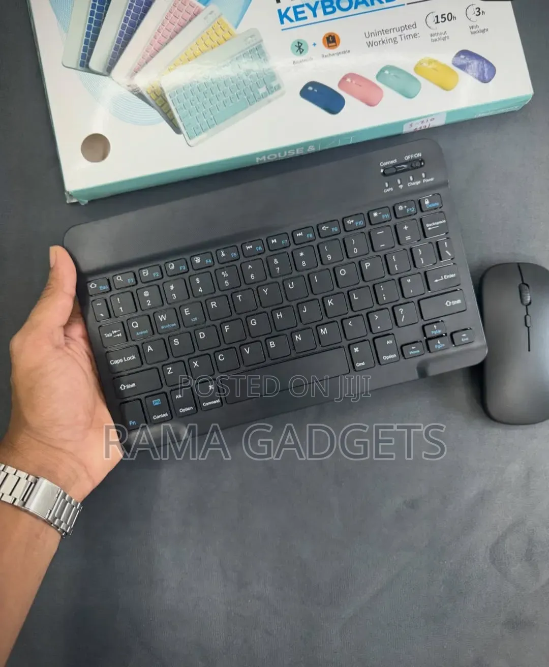 Rechargeable Wireless Bluetooth Keyboard and Mouse Combo Set