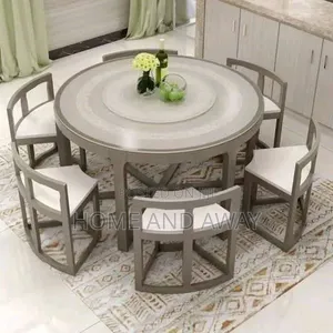 Dining Sets/Italian Round Wooden Dining Table Sets in Any Colour