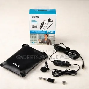 Boya by-M1 Lavalier Microphone, a Versatile Clip-on Microphone .
