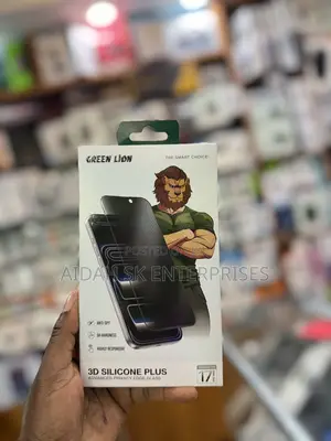 Green Lion 3d Silicone Plus Advanced Privacy iPhone 17 Pro Max.