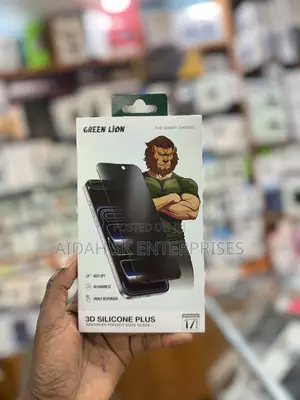 Green Lion 3d Silicone Plus Advanced Privacy iPhone 17 Pro Max.