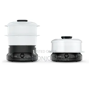 Tefal Food Steamer Cooker 6l Vc1398 – 800w, 2-Tier Bpa-Free Bowls.
