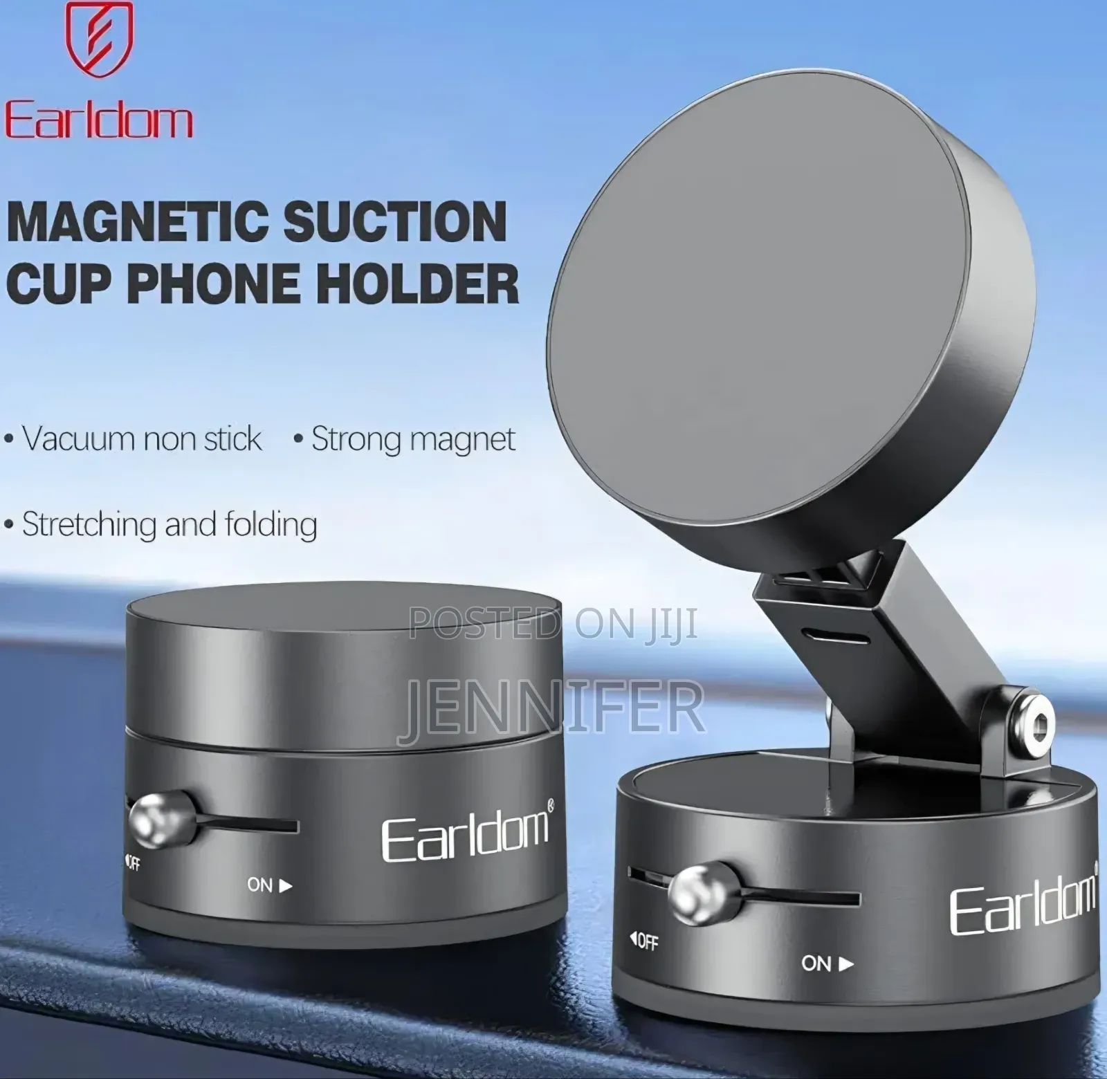 Earldom Foldable Magnetic Suction Car Phone Holder