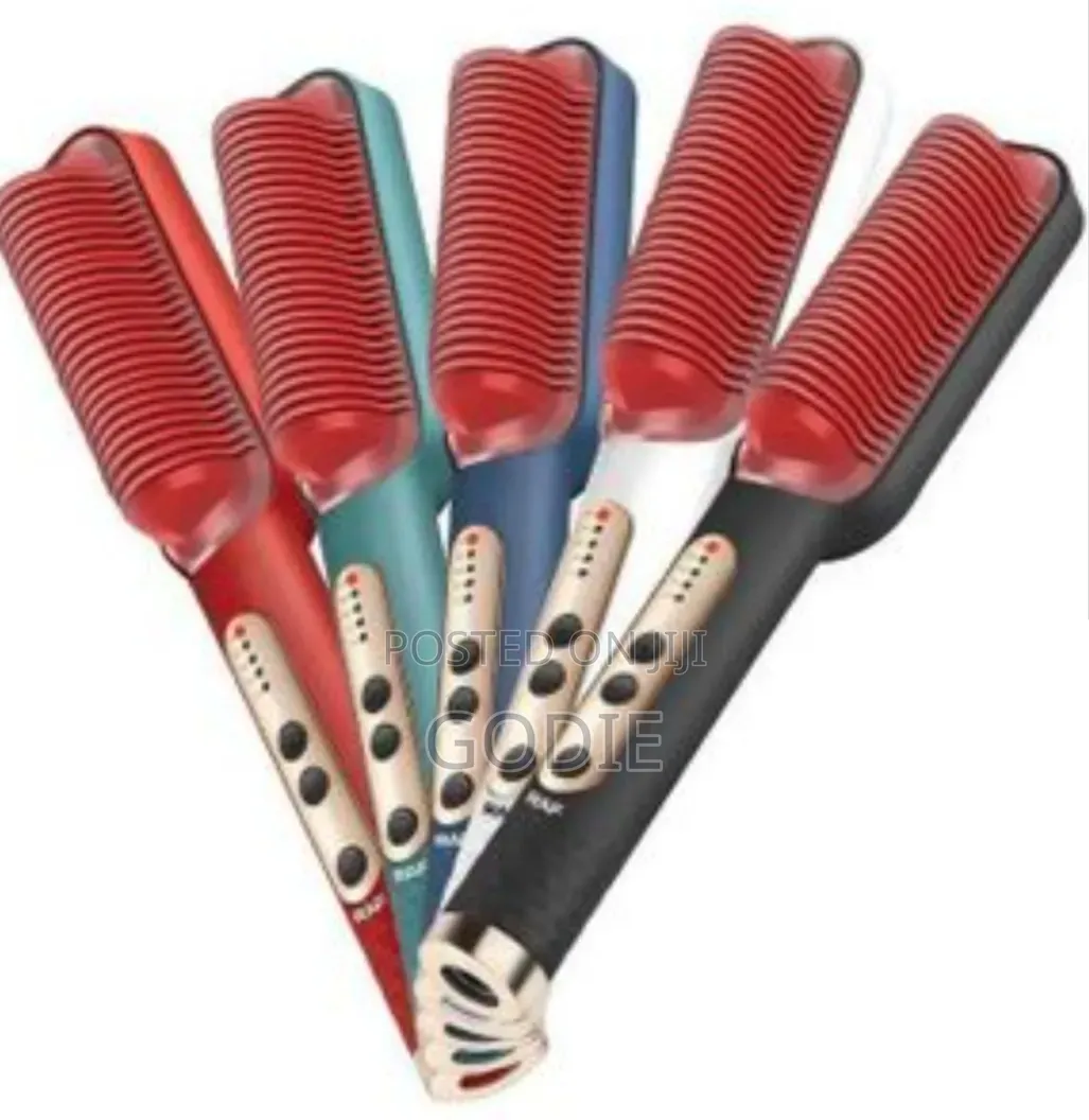 Dual-function Hot Air Styling Brush Straightener - Assorted Colors