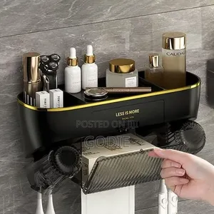 Wall-Mounted Toothbrush Holder and Automatic Toothpaste Dispenser.