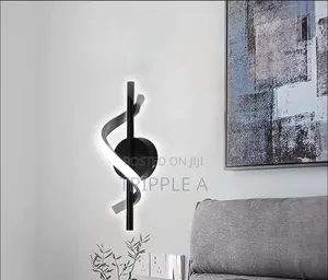 Unique Black Spiral Wall Light
