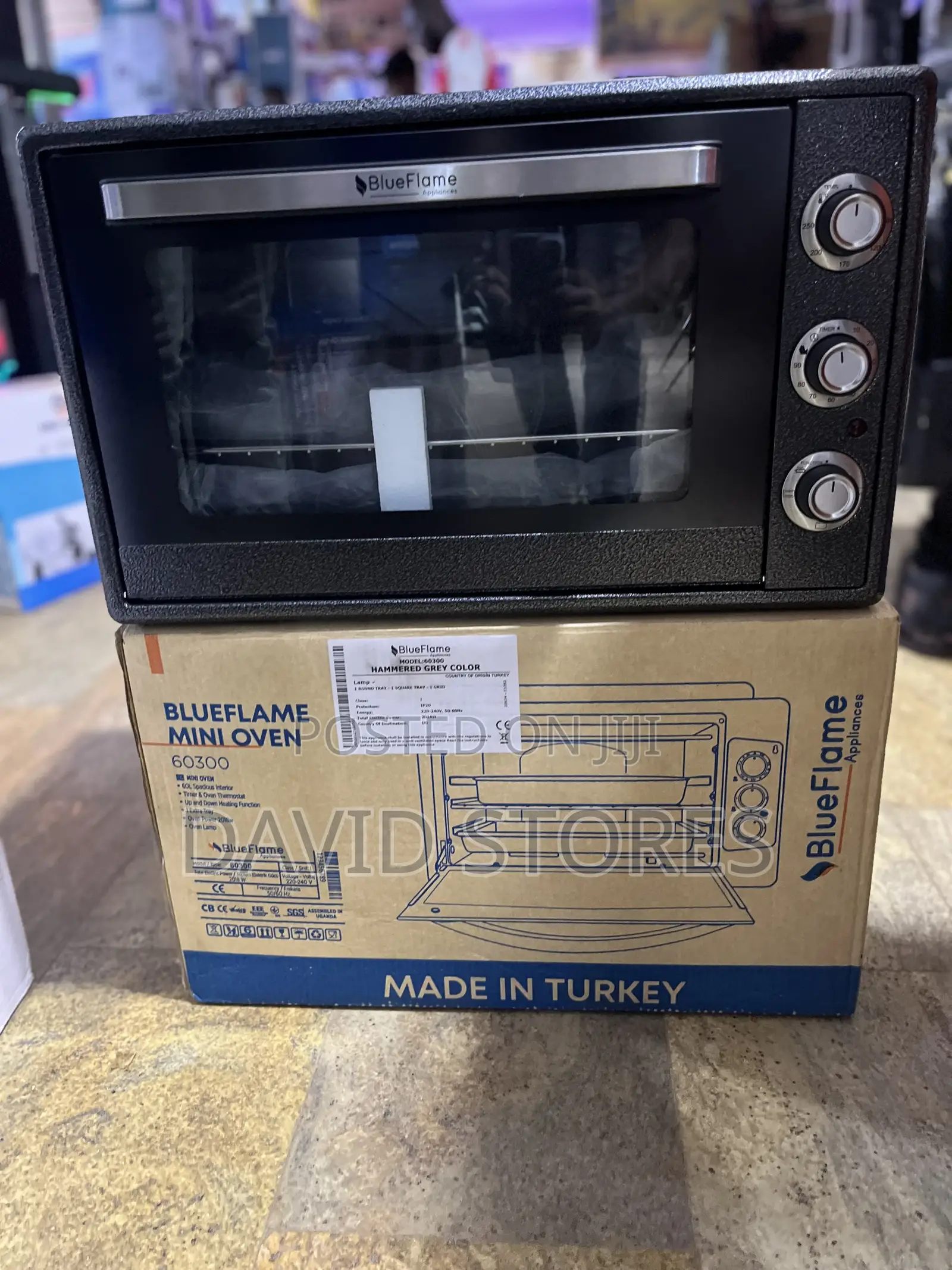 Blue Flame 60l Electric Oven – Made in Turkey, Spacious Reliable
