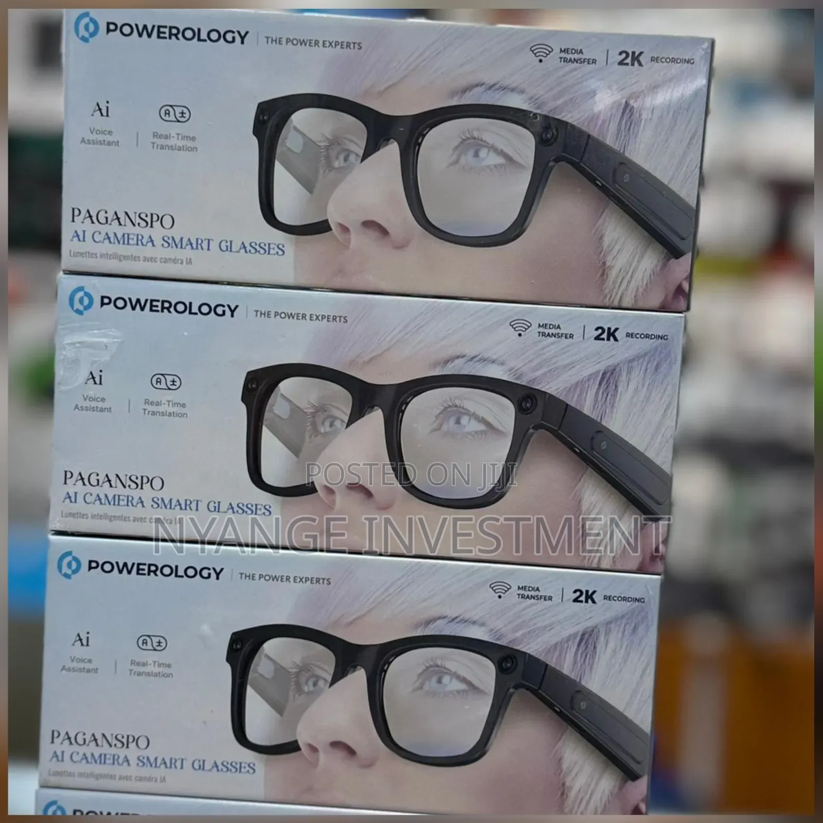 Powerology Peganspo Ai Camera Smart Glasses -