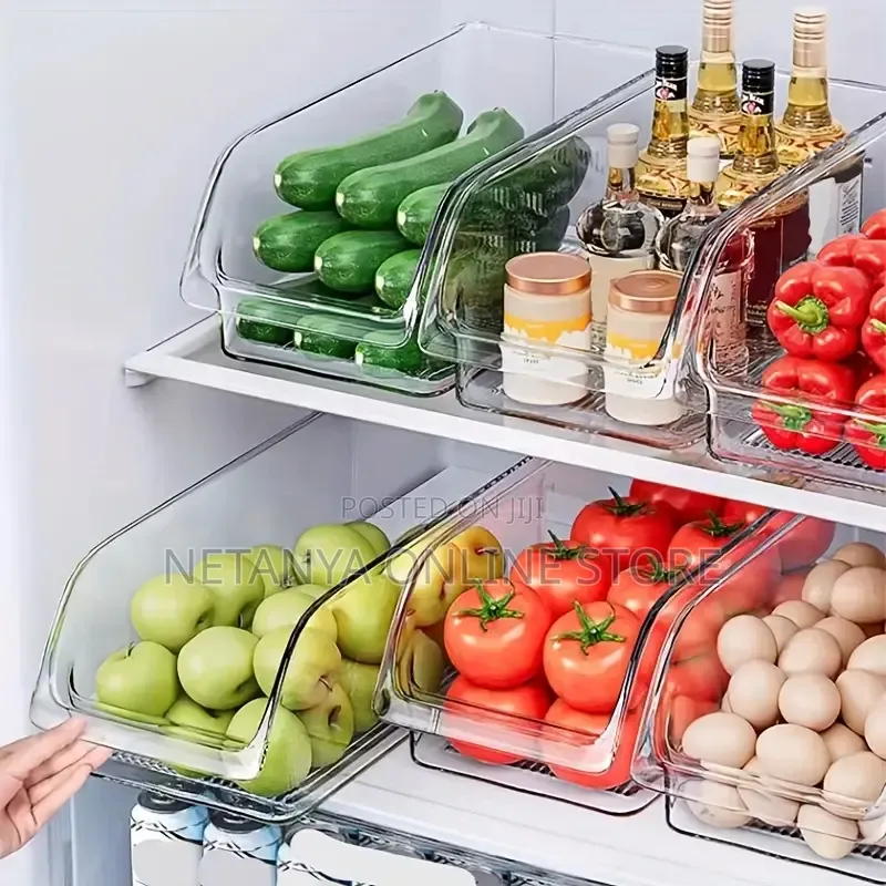 2pcs Refrigerator Organizer Boxes