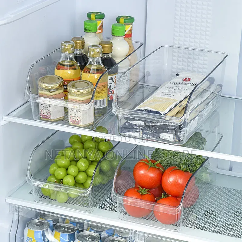 2pcs Refrigerator Organizer Boxes