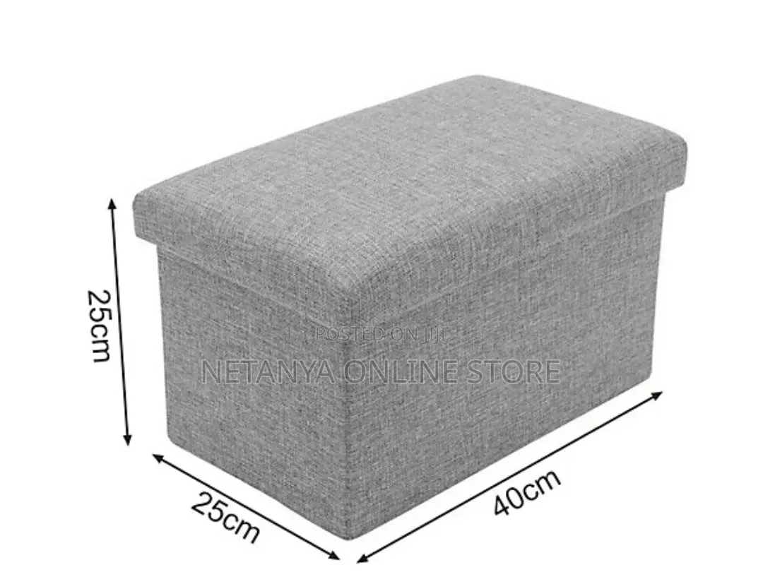 40cm Folding Ottoman Storage Box
