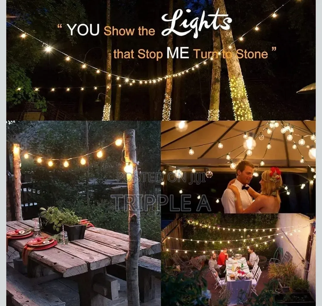 Vintage Style Decorative String Lights With Bulbs (10m)