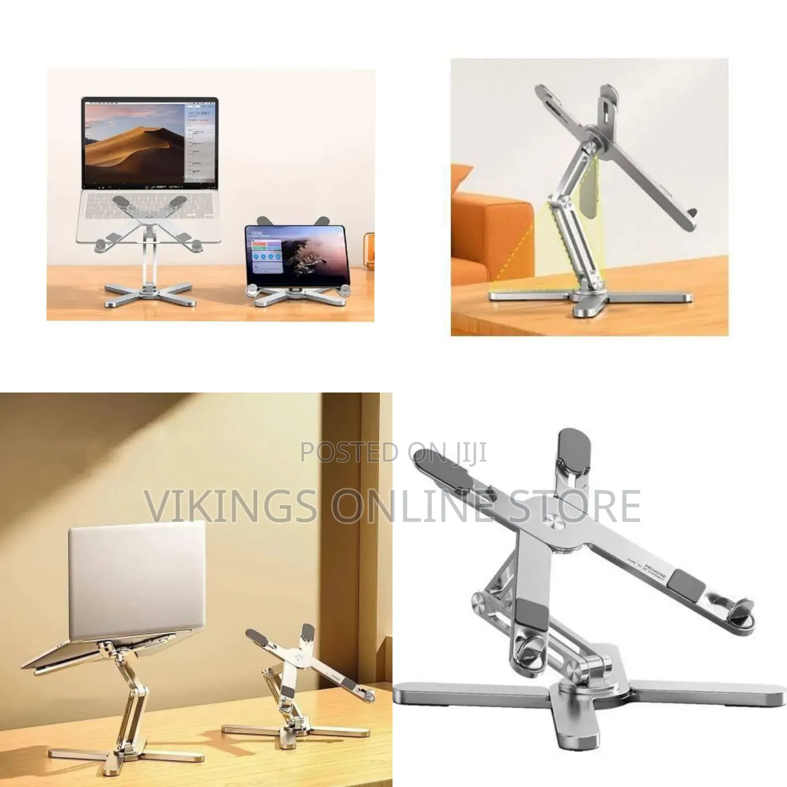 Multi-Angle Adjustable Foldable Laptop/Tablet Stand