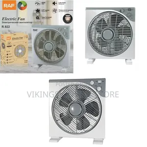 Raf Compact Box Fan With Speed and Timer Control - Multicolor