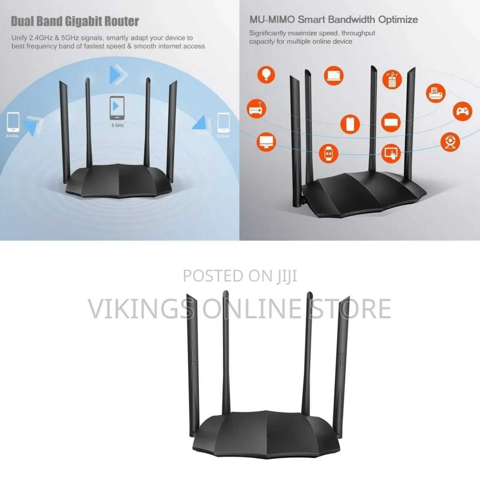 Tenda Tenda Ac1200 Smart Dual-Band Wifi Router - Multicolor