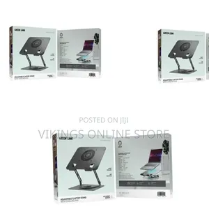 Green Lion Green Lion Adjustable Laptop Stand With Cooling Fan