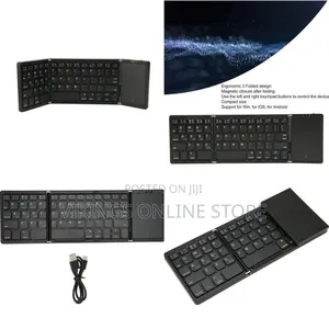 Foldable Bluetooth Keyboard With Touchpad - Multicolor