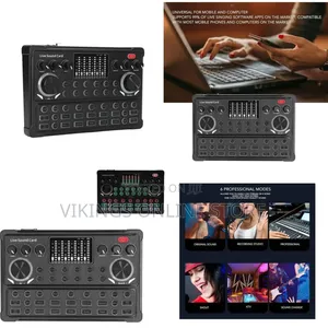 Live Sound Card Audio Mixer - Multicolor