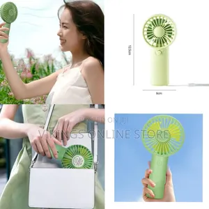 Compact Rechargeable Handheld Fan - Multicolor