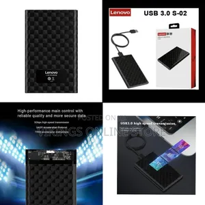 Lenovo 2.5" Portable External Hard Drive Enclosure - Multicolor