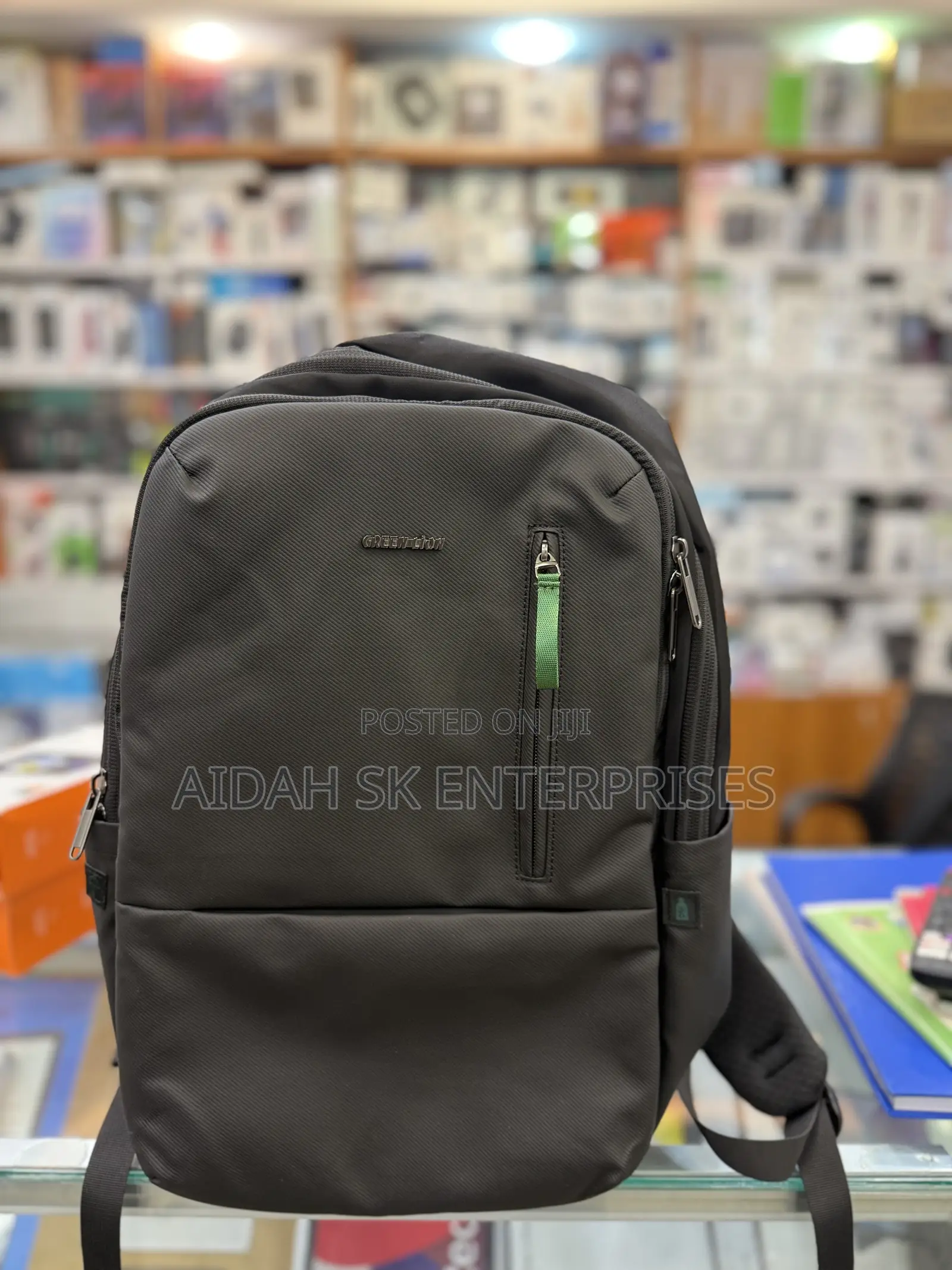 Green Lion Smithfield Laptop Backpack - Black