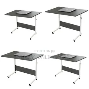 Adjustable Height Mobile Laptop Desk/Overbed Table - Multicolor