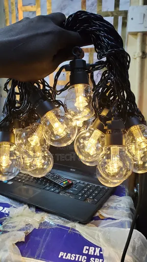 Outdoor String Lights 10m - 20 Bulbs for Garden, Parties