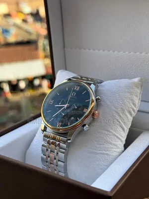 Men's Original Omega Quartz Analog Display Wrist Time Piece at Discount