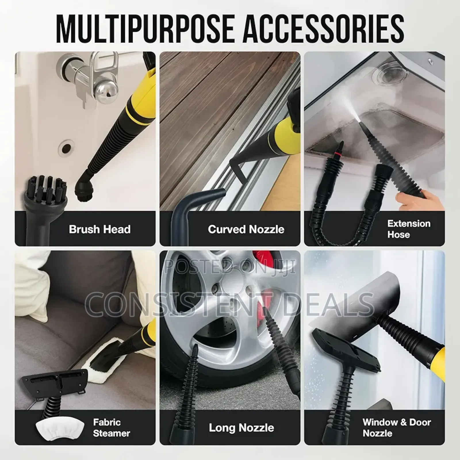 Multi-Purpose Handheld Pressurized Steam Cleaner