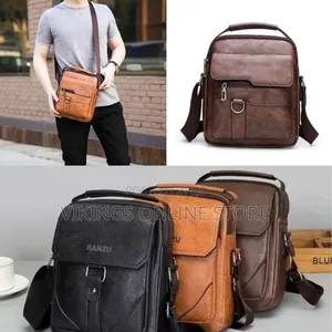 Sophisticated Vegan Leather Messenger Bag /Travel Crossbody-Multicolor