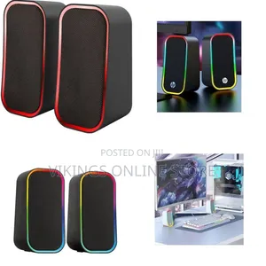 Hp Dynamic RGB Multimedia Desktop Speakers - Multicolor