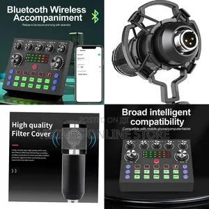 Professional Live Broadcast Sound Card Audio Mixer Console