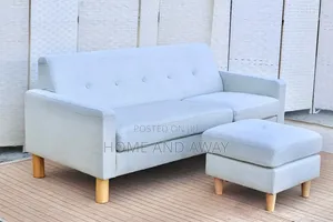 Sofa Couches Two Seaters + Ottoman Pouf at 600,000/- In Any Colour
