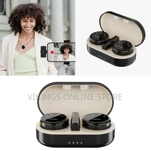 Professional Wireless Lavalier Microphone Set With Charging Case