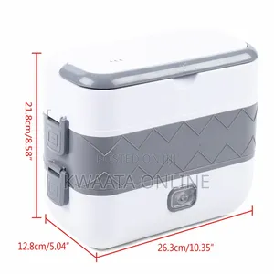 Electric Lunch Box, 2 Layers 1.48l Self Cooking Heating Food Steamer