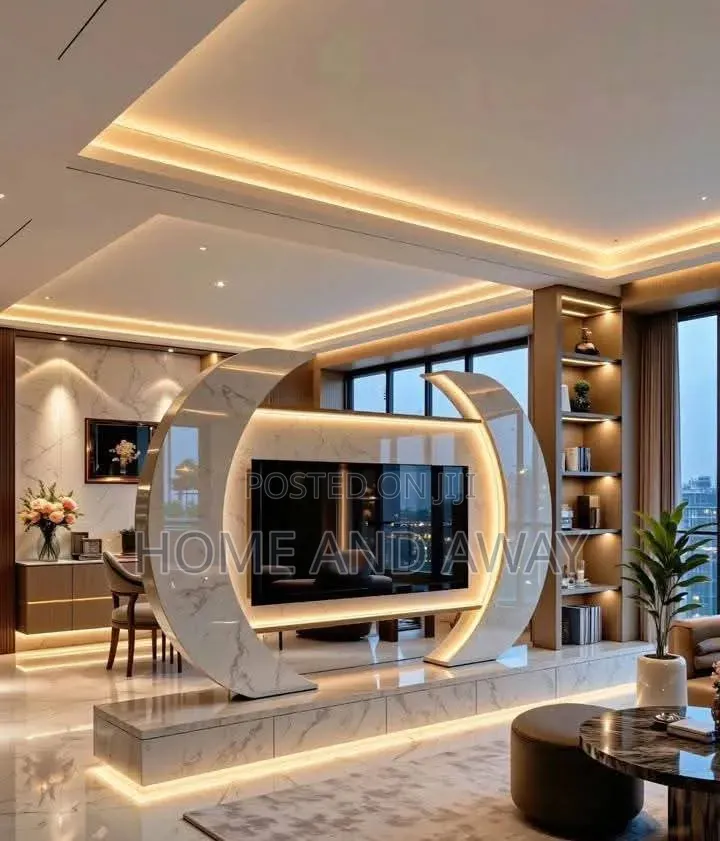 Wall Unit Tv Stand/Modern Marble Wall Unit Tv Stands With Led Lights
