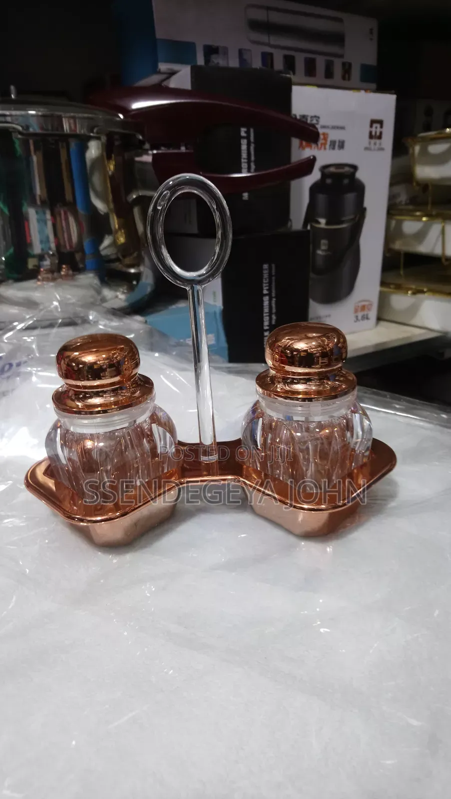 Vintage-Style Glass Salt and Pepper Shaker Set